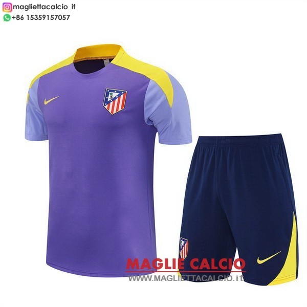 formazione magliette atletico madrid set completo bambino 2025-2026 purpureo giallo
